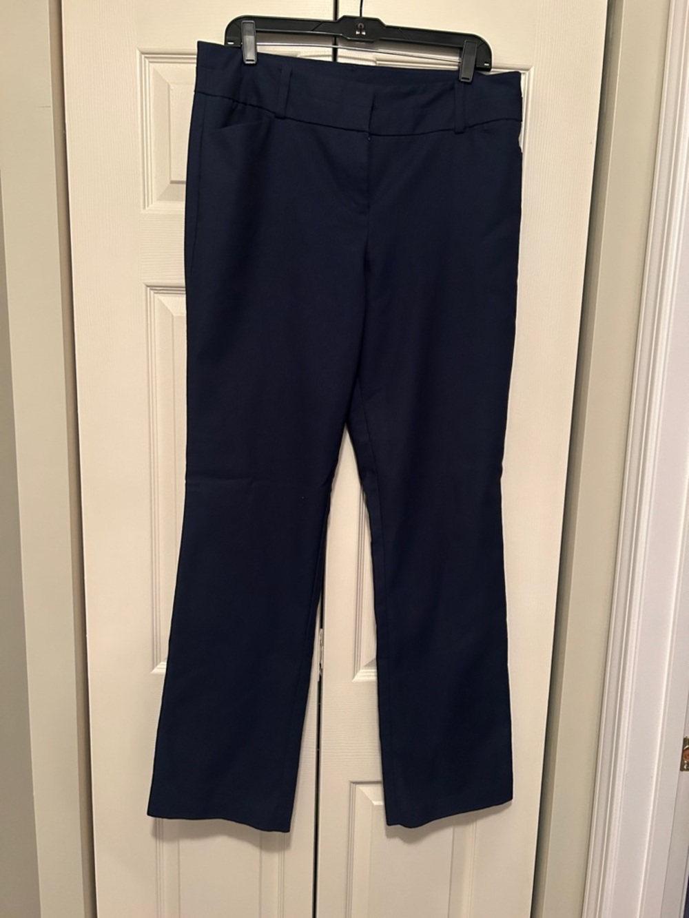 New York & Company Navy Boot-Cut Dress Pants